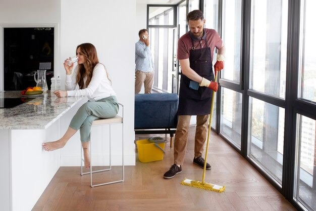 Cleaning Living Areas