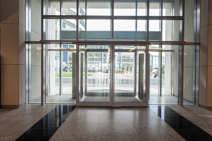 Commercial aluminium doors